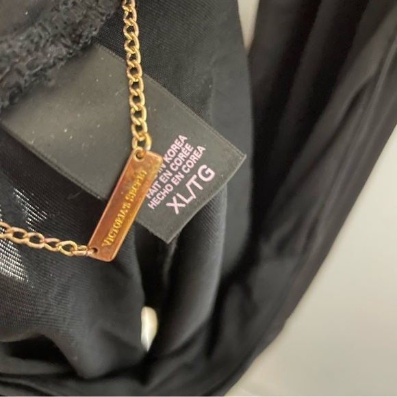 💫 Halter Surplice Y2K V-Neck Victoria’s Secret Black Spandex Halter Club Top - Picture 7 of 7